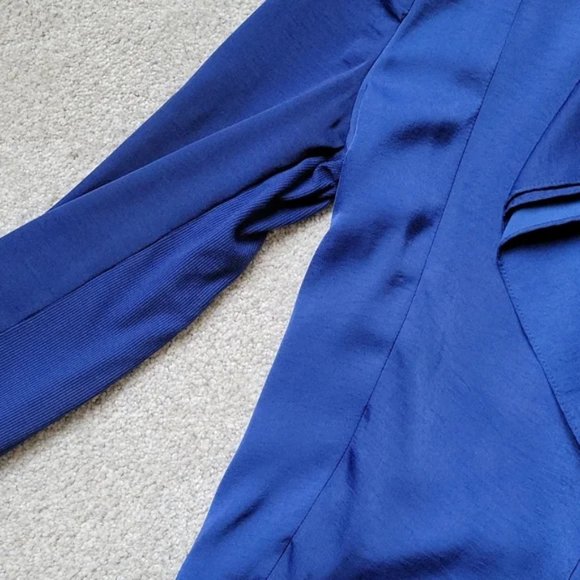 BCBG Maxazria Flora Blue jacket blazer Medium - Picture 4 of 8